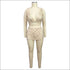 See-through Fabric Sequin Decor Wrapped Strap Mini