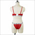 See-through Half Cup Plus Size Women Bra Set