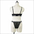 See-through Half Cup Plus Size Women Bra Set