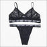 See-through Half Cup Plus Size Women Bra Set