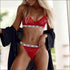 See-through Half Cup Plus Size Women Bra Set
