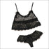 See-through Lace Design Summer Pajama Set