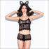 See-through Lace Design Summer Pajama Set