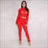 See-through Long-sleeve Mesh Patchwork Rhinestone Design