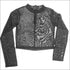 See-through Long-sleeve Mesh Patchwork Rhinestone Design