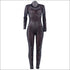 See-through Rhinestone Fixed Design Jumpsuits