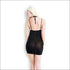 See-through Sheer Fabric Crossing Design Slip Nightdress