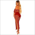 Sexy Hollow Out Crop Top Side-slit Skirt Coverup