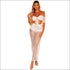 Sexy Hollow Out Crop Top Side-slit Skirt Coverup