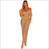 Sexy Hollow Out Crop Top Side-slit Skirt Coverup