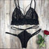 Sexy Lace Bandage Bra Set