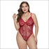 Sexy Lace See-through Plus Size Bodysuits