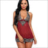 Sexy Lace V-neck Patchwork Nightdress