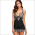 Sexy Lace V-neck Patchwork Nightdress