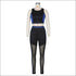 Sexy Patchwork Design Tank Top Tight Pants Sports Set