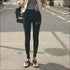 Sexy Ripped Design Plain Pattern Slimming Jeans