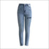 Sexy Ripped Design Plain Pattern Slimming Jeans