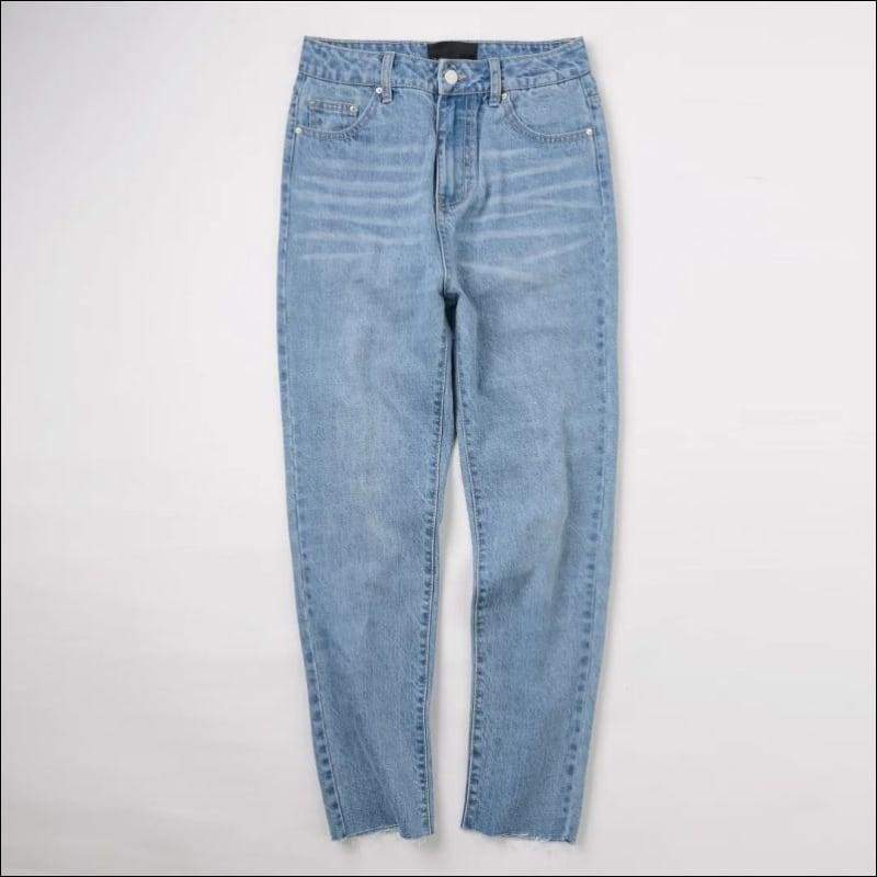 Sexy Ripped Hip Cropped Jeans - XS / Blue - Petite Bottoms