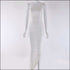 Sexy Solid Color Creased Side-slit Dress