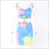 Sexy V Neck Drawstring Tie Dye Camisole Tight Skirt Two-piece Set