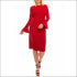 Sheath Dress with Flounce Sleeves