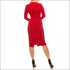 Sheath Dress with Flounce Sleeves