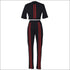 Short-sleeve Crop Top And Bodycon Pants Set