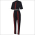 Short-sleeve Crop Top And Bodycon Pants Set
