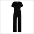 Short Sleeve Defined Waist Jumpsuits