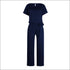 Short Sleeve Defined Waist Jumpsuits