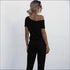 Short-sleeve Irregular Jumpsuits