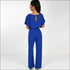 Short Sleeve Lace-up Jumpsuits
