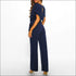 Short Sleeve Lace-up Jumpsuits