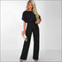 Short Sleeve Lace-up Jumpsuits