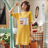Short-sleeve Medium Length Cotton Nightdress