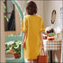 Short-sleeve Medium Length Cotton Nightdress