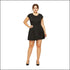Short Sleeve Plus Size Irregular Hemline Rompers
