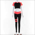 Short-sleeve Yoga Crop Top And Leggings Set