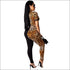 Short-sleeve Zipper Tight Jumpsuits