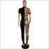 Short-sleeve Zipper Tight Jumpsuits