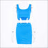 Short Vest And Bodycon Mini Skirt Women Two Pieces Sets