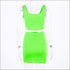 Short Vest And Bodycon Mini Skirt Women Two Pieces Sets