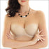 Silicone Bands Strapless Solid Color Bra