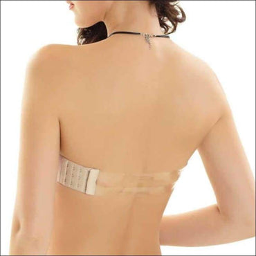 Silicone Bands Strapless Solid Color Bra