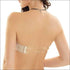 Silicone Bands Strapless Solid Color Bra
