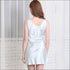 Silk-like Sleeveless Night Wear Slip Dress