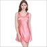 Silk-like Sleeveless Night Wear Slip Dress
