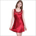 Silk-like Sleeveless Night Wear Slip Dress