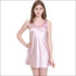 Silk-like Sleeveless Night Wear Slip Dress