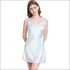 Silk-like Sleeveless Night Wear Slip Dress